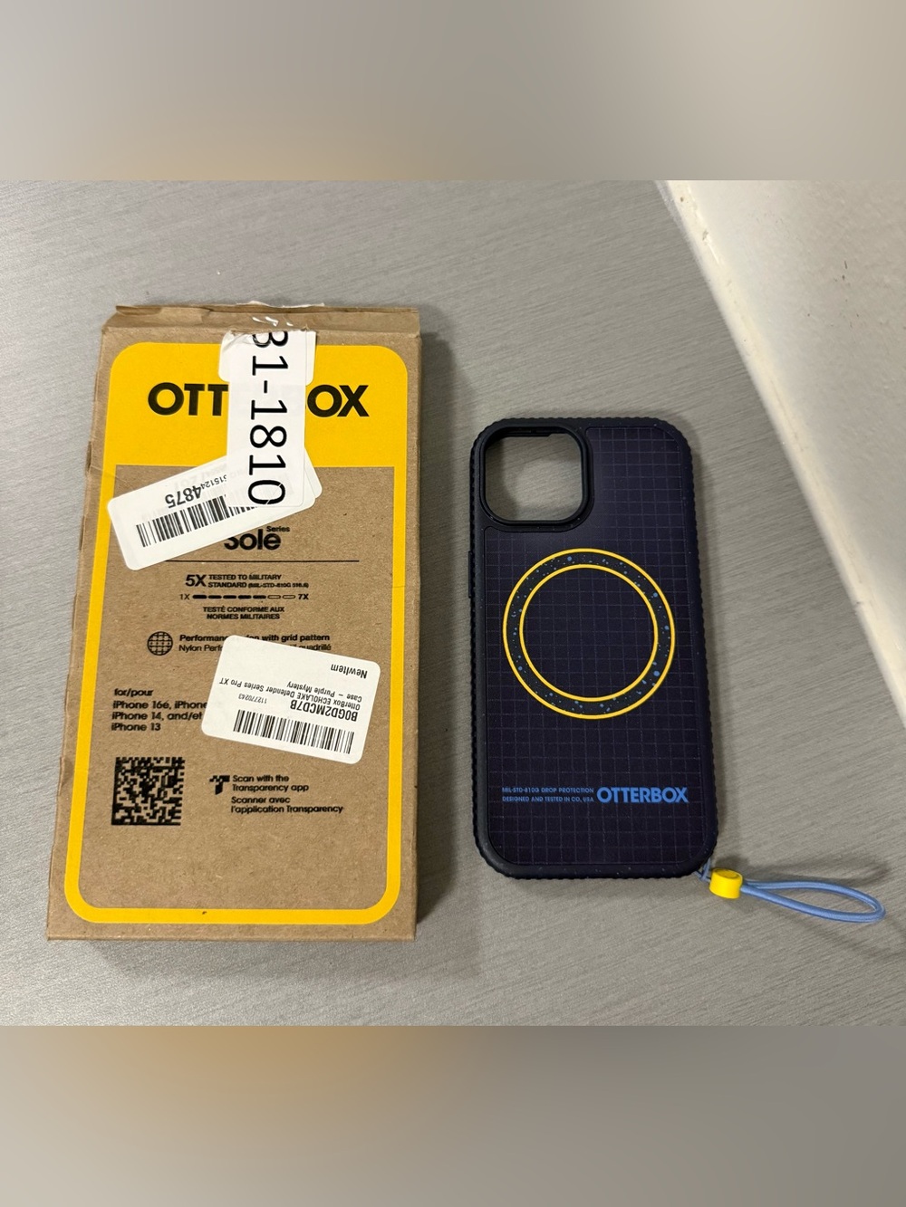 OtterBox Sole Series Phone Case – Navy Blue/Yellow